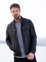 Lakeland Leather Black Hamish Leather Jacket - Image 3 of 8