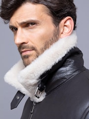 Lakeland Leather Brown Spitfire Sheepskin Aviator Jacket - Image 5 of 6