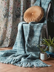 Laura Ashley Seaspray Blue Brydie Throw - Image 1 of 3
