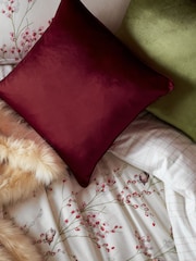 Laura Ashley Ruby Red Square Nigella Cushion - Image 1 of 3