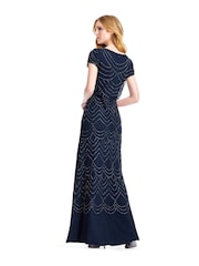 Adrianna Papell Blouson Beaded Dress - Image 2 of 4