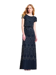 Adrianna Papell Blouson Beaded Dress - Image 3 of 4