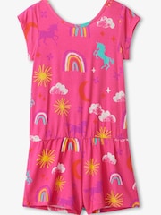 Hatley Pink Unicorns & Rainbows Romper - Image 3 of 3
