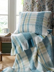 Laura Ashley Newport Blue Colton Check Throw - Image 1 of 5