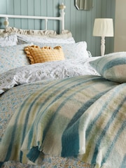 Laura Ashley Newport Blue Colton Check Throw - Image 2 of 5