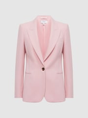 Reiss Pink Marina Single Breasted Blazer - Image 2 of 6