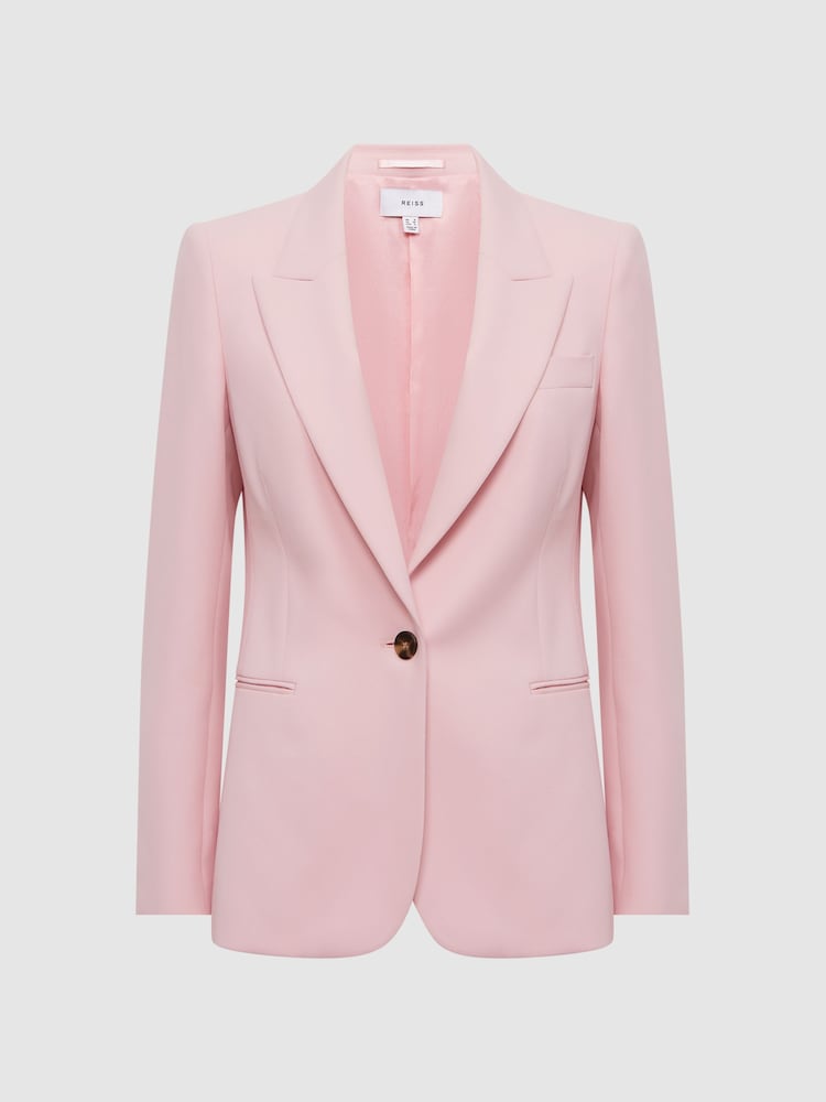 Reiss Pink Marina Single Breasted Blazer - Image 2 of 6