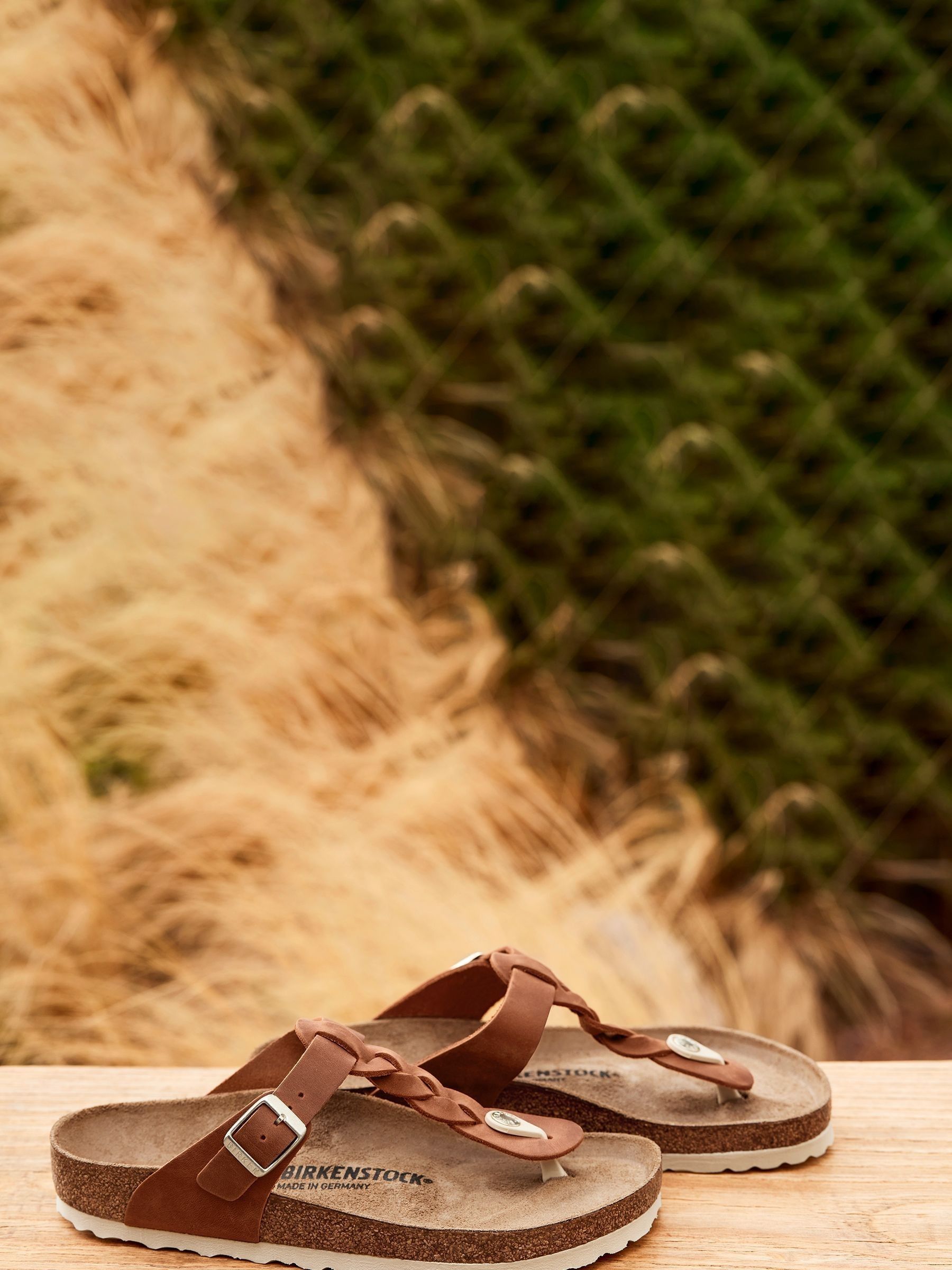 Orange birkenstock gizeh clearance