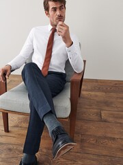 Blue Skinny Fit Check Motion Flex Stretch Trousers - Image 3 of 9