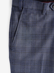 Blue Skinny Fit Check Motion Flex Stretch Trousers - Image 8 of 9