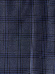 Blue Skinny Fit Check Motion Flex Stretch Trousers - Image 9 of 9