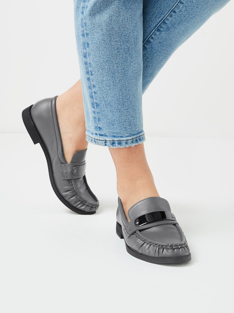 siva - Mokasini s kovinskim robom Forever Comfort® - Slika 1 iz 6 siva - Mokasini s kovinskim robom Forever Comfort® - Slika 1 iz 6
