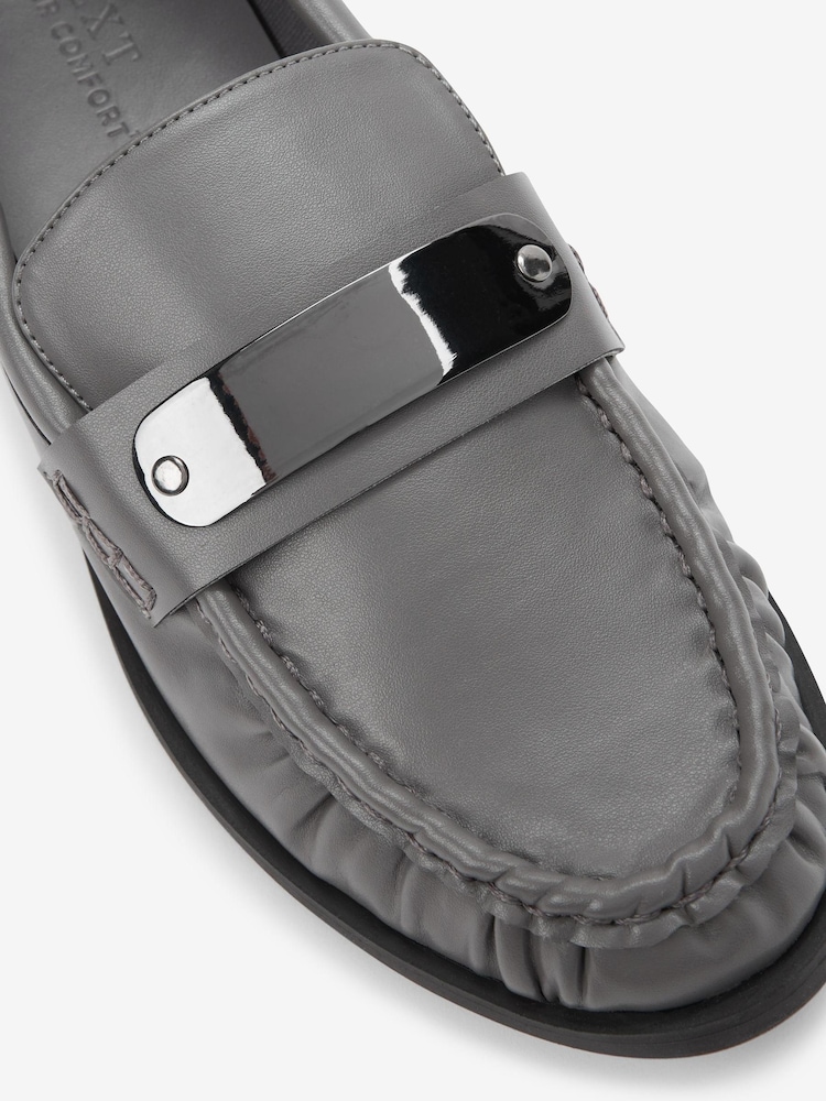 Grey Forever Comfort® Hardware Trim Loafers - Image 6 of 6