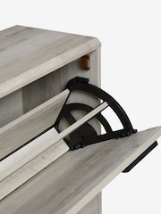 Grey Bronx Oak Effect Shoe Storage Cabinet - Image 7 of 8
