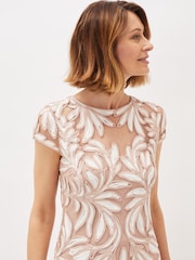 Phase Eight Pink Anastasia Tapework Lace Dress - Image 4 of 6