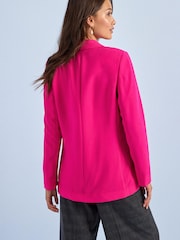 Pink Relaxed Soft Crépe Blazer - Image 2 of 5