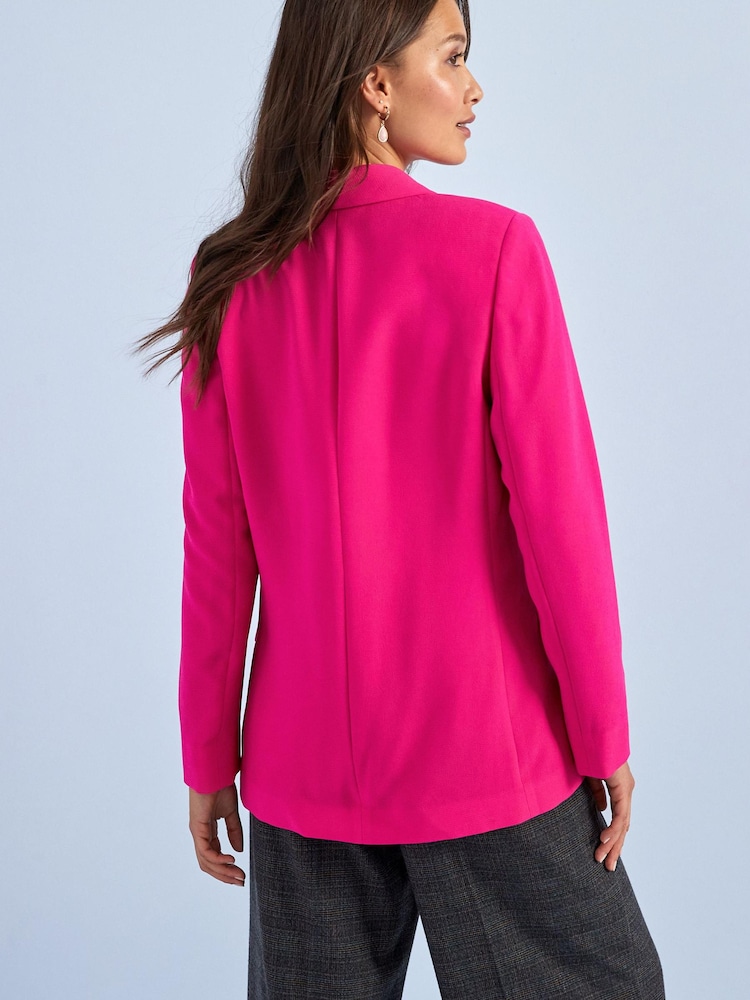 Pink - Weicher Crépe-Blazer in Relaxed Fit - Bild 2 von 5 Pink - Weicher Crépe-Blazer in Relaxed Fit - Bild 2 von 5