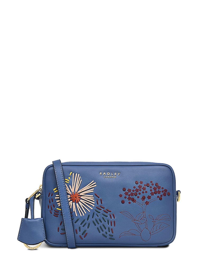 Radley London Blue Manor Grove Floral Cross-Body Bag - Image 1 of 4