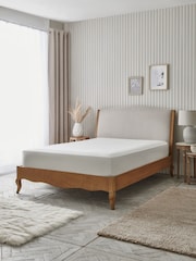 Contemporary Blend Light Natural Without Footend Josie Bed Frame - Image 3 of 9