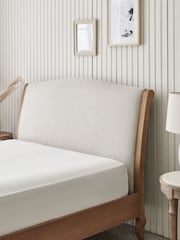 Contemporary Blend Light Natural Without Footend Josie Bed Frame - Image 4 of 9