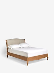 Contemporary Blend Light Natural Without Footend Josie Bed Frame - Image 7 of 9