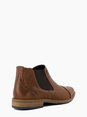 Dune London Brown Chilean Toe Cap Chelsea Boots - Image 4 of 6