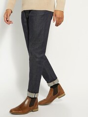 Dune London Brown Chilean Toe Cap Chelsea Boots - Image 6 of 6