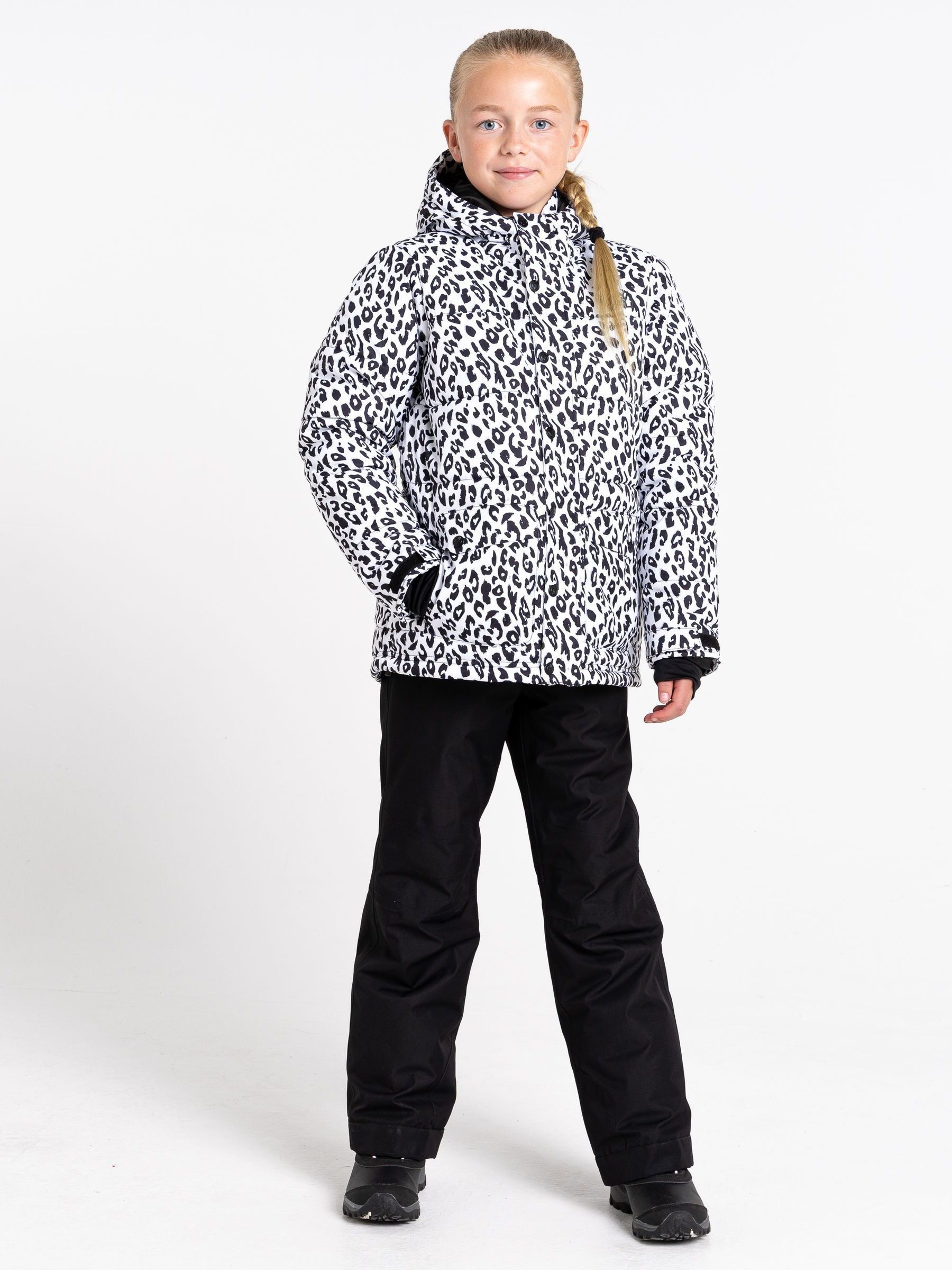 Buy Black White Dare 2b x Next Girls Impressing Ski Jacket from Next Luxembourg
