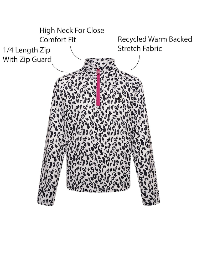 Black & White Dare 2b x Next Girls Sensational Stretch Mid Layer Ski Top - Image 8 of 8 Black & White Dare 2b x Next Girls Sensational Stretch Mid Layer Ski Top - Image 8 of 8