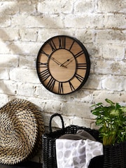 Natural Bronx 30cm Wooden Small Wall Clock - Image 1 of 5