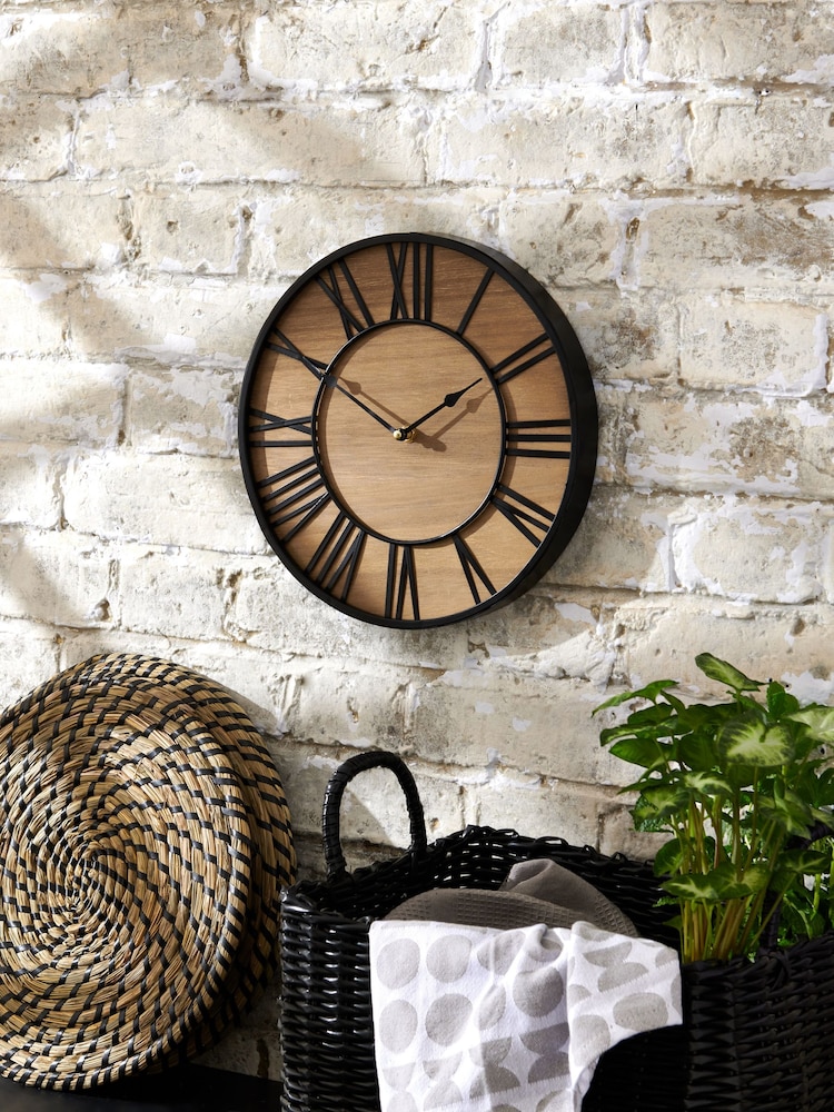 Natural Bronx 30cm Wooden Small Wall Clock - Image 1 of 5