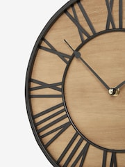 Natural Bronx 30cm Wooden Small Wall Clock - Image 2 of 5
