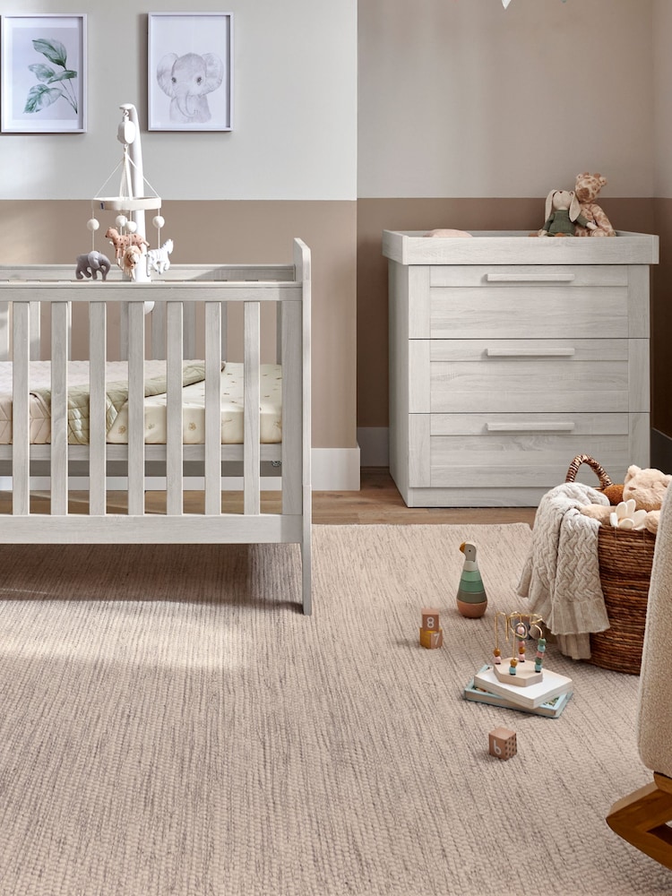 Mamas & Papas Nimbus White Atlas 2 Piece Nursery Furniture Set - Image 1 of 6