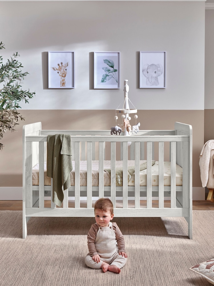 Mamas & Papas Nimbus White Atlas 2 Piece Nursery Furniture Set - Image 2 of 6