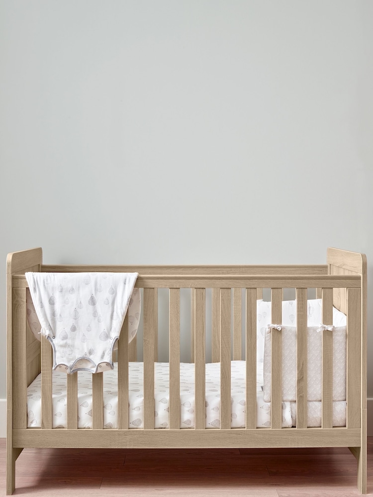 Mamas & Papas Light Oak Atlas Cot Bed - Image 2 of 8