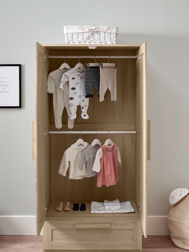 Mamas & Papas Light Oak Kids Atlas Wardrobe - Image 2 of 5