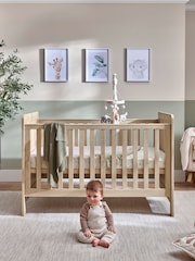 Mamas & Papas Light Oak Atlas 2 Piece Nursery Furniture Set - Image 2 of 6