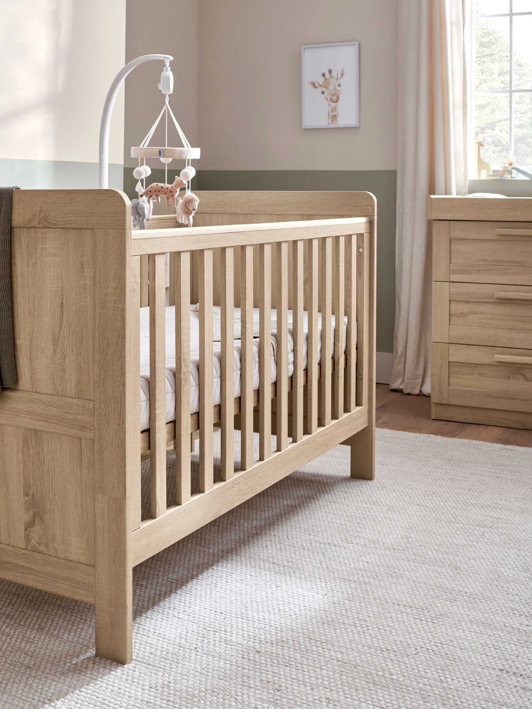 Buy Mamas Papas Light Oak Atlas 2 Piece Furniture Set Cot Bed from the Next UK online shop