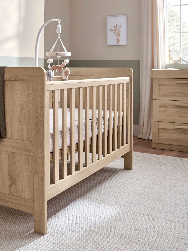 Buy Mamas Papas Light Oak Atlas Piece Nursery Furniture Set - Main Image