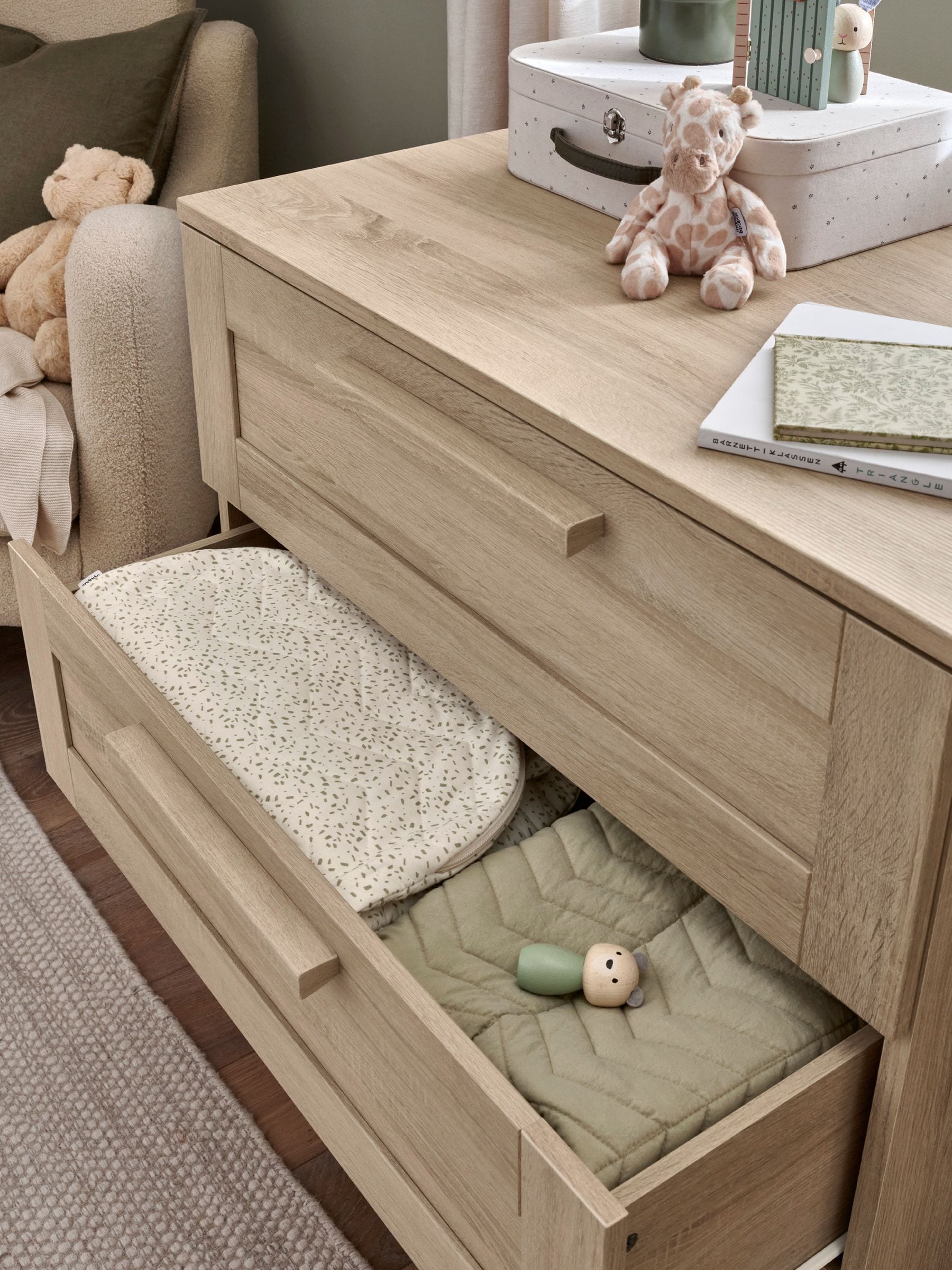 Buy Mamas Papas Light Oak Atlas 2 Piece Furniture Set Cot Bed from the Next UK online shop