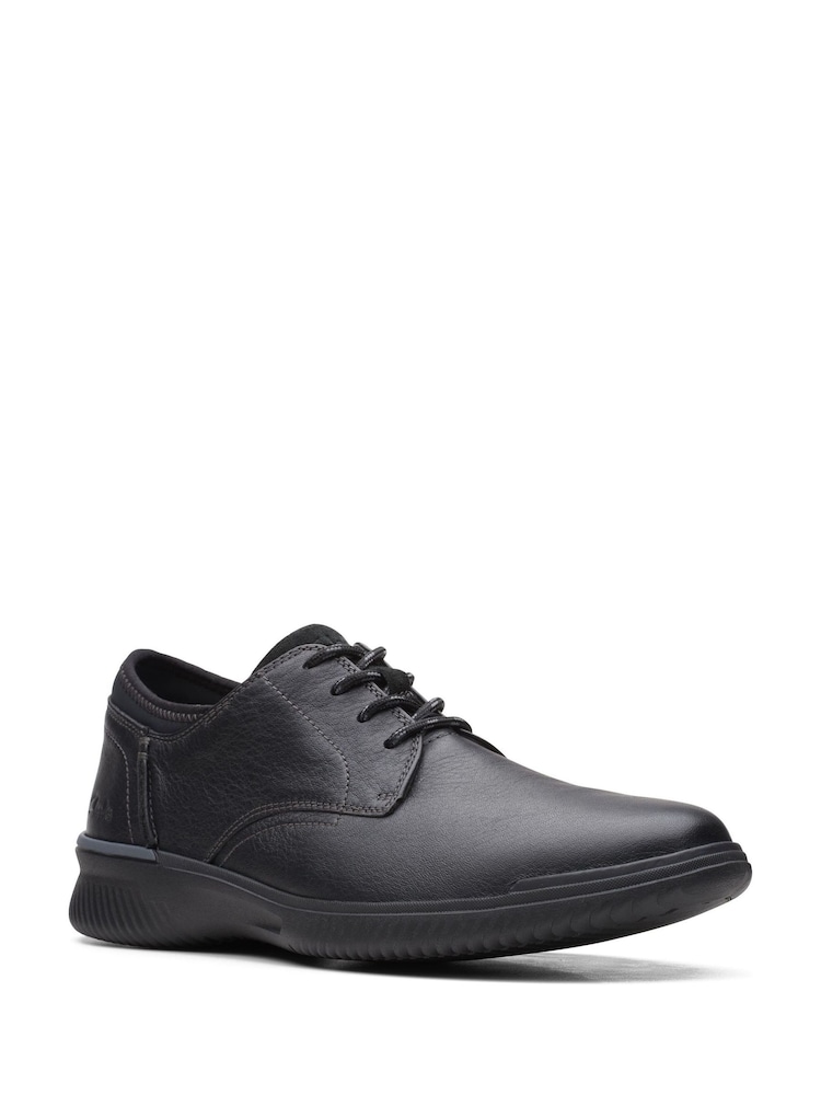 Clarks Black Leather Donaway Plain Shoes - Image 2 of 6 Clarks Black Leather Donaway Plain Shoes - Image 2 of 6