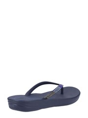 Tongs FitFlop Bleu iQushion dégradées scintillante - Image 3 of 5