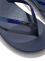 Tongs FitFlop Bleu iQushion dégradées scintillante - Image 5 of 5