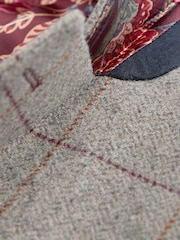 Taupe Brown Slim Nova Fides Check Blazer - Image 11 of 11
