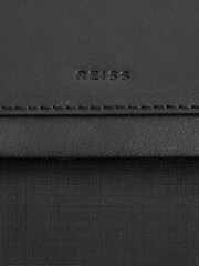 Reiss Black Bellingham North South Ripstop Nylon Tote Bag - Image 8 of 9