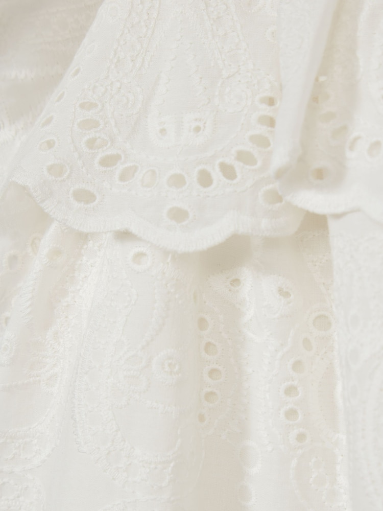 Reiss Ivory Sia Jr Lace Mini Dress - Image 4 of 4