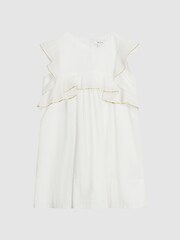 שמלה לילדות עם מלמלה בכתפיים של Reiss דגם Else - תמונה 2 מתוך 7