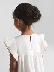 שמלה לילדות עם מלמלה בכתפיים של Reiss דגם Else - תמונה 4 מתוך 7