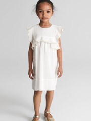 שמלה לילדות עם מלמלה בכתפיים של Reiss דגם Else - תמונה 6 מתוך 7