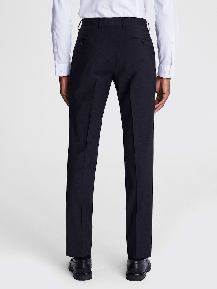MOSS Charcoal Grey Tailored Fit Performance Suit Trousers - Image 2 of 4